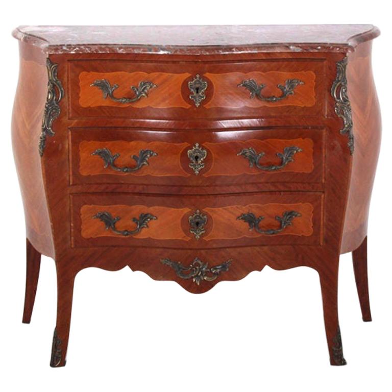 French Louis XV Bombe Commode