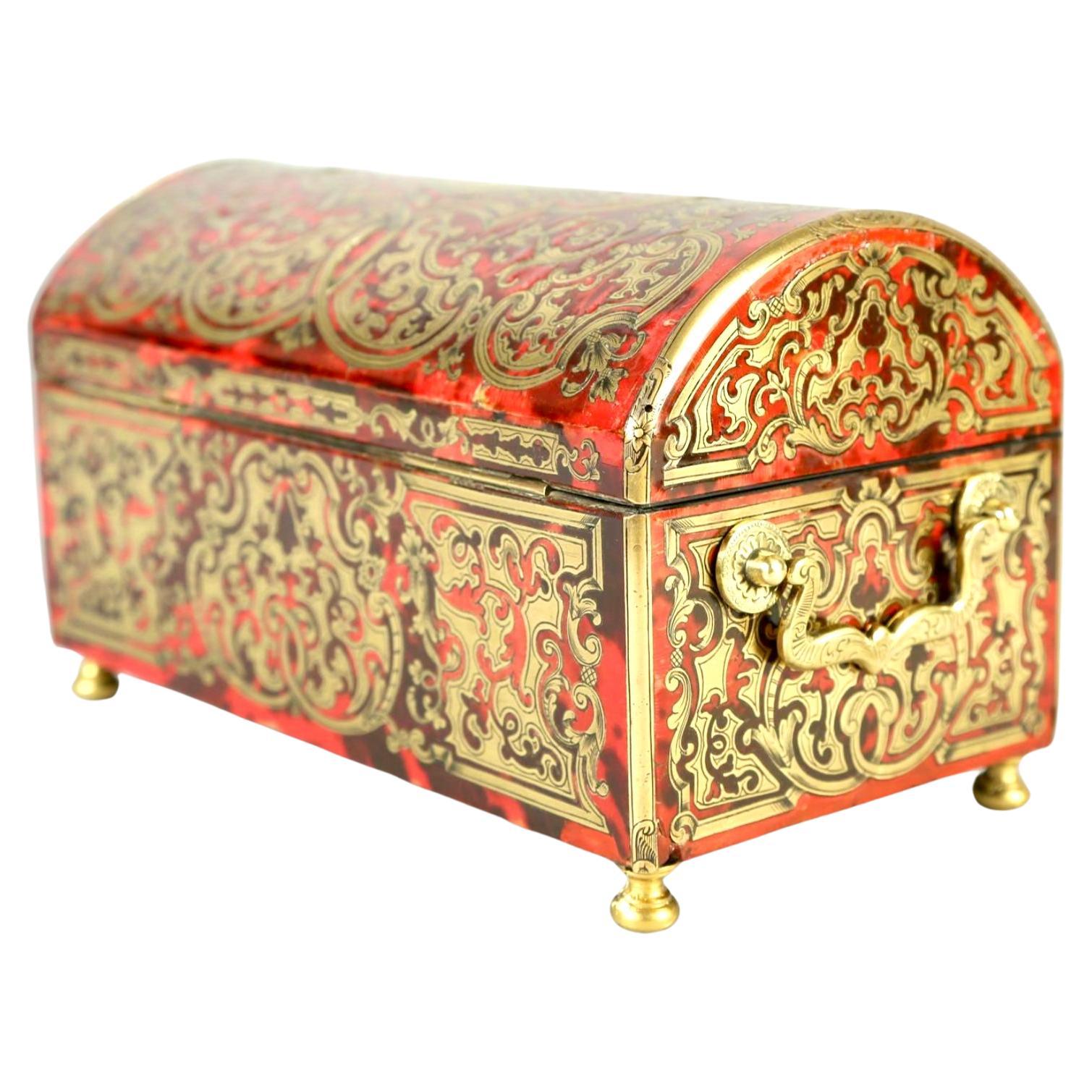 Napoleon III French Louis XV Boulle Dome-top Box