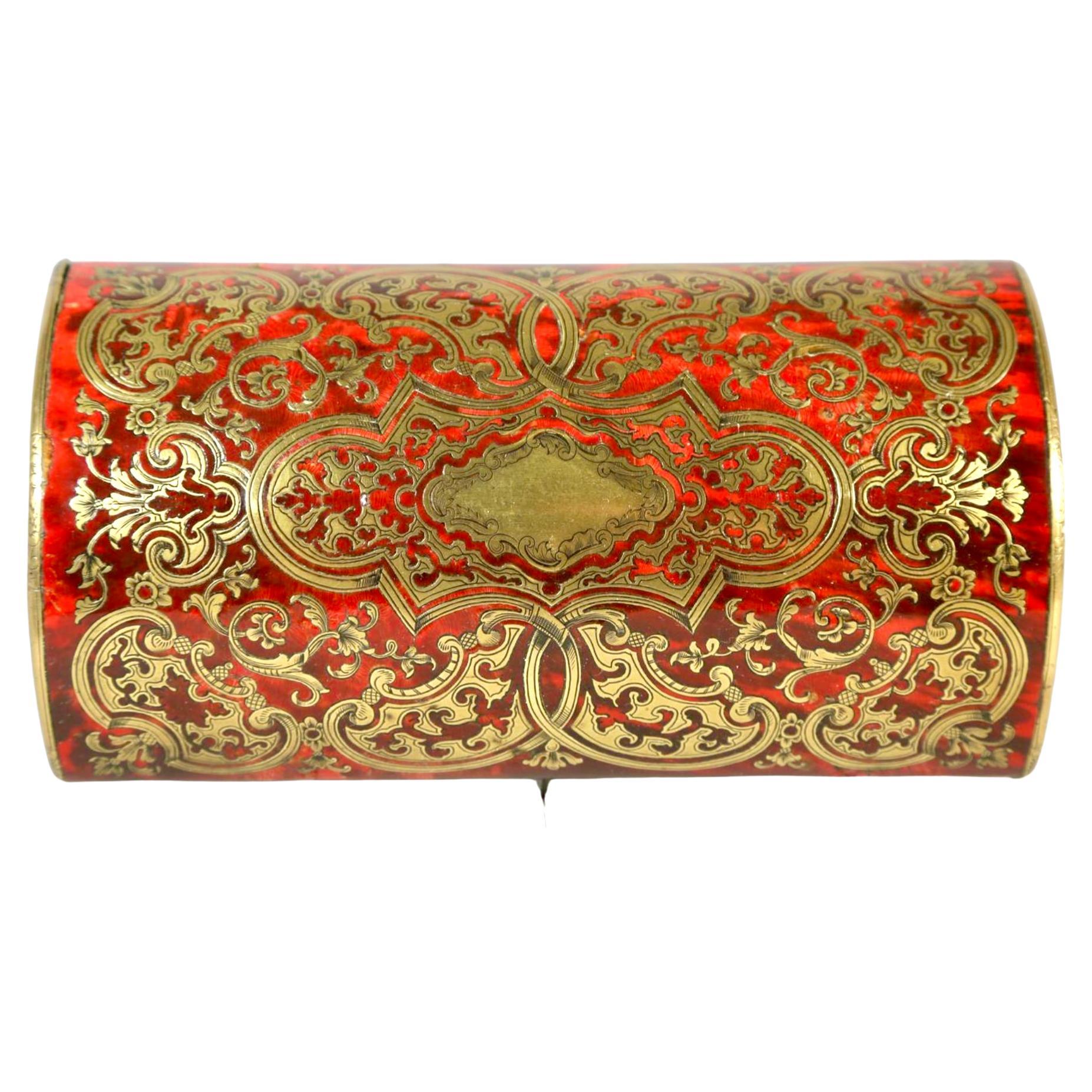 19th Century French Louis XV Boulle Dome-top Box