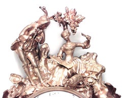 Bronze-Dore-Wanduhr im Louis XV.-Stil