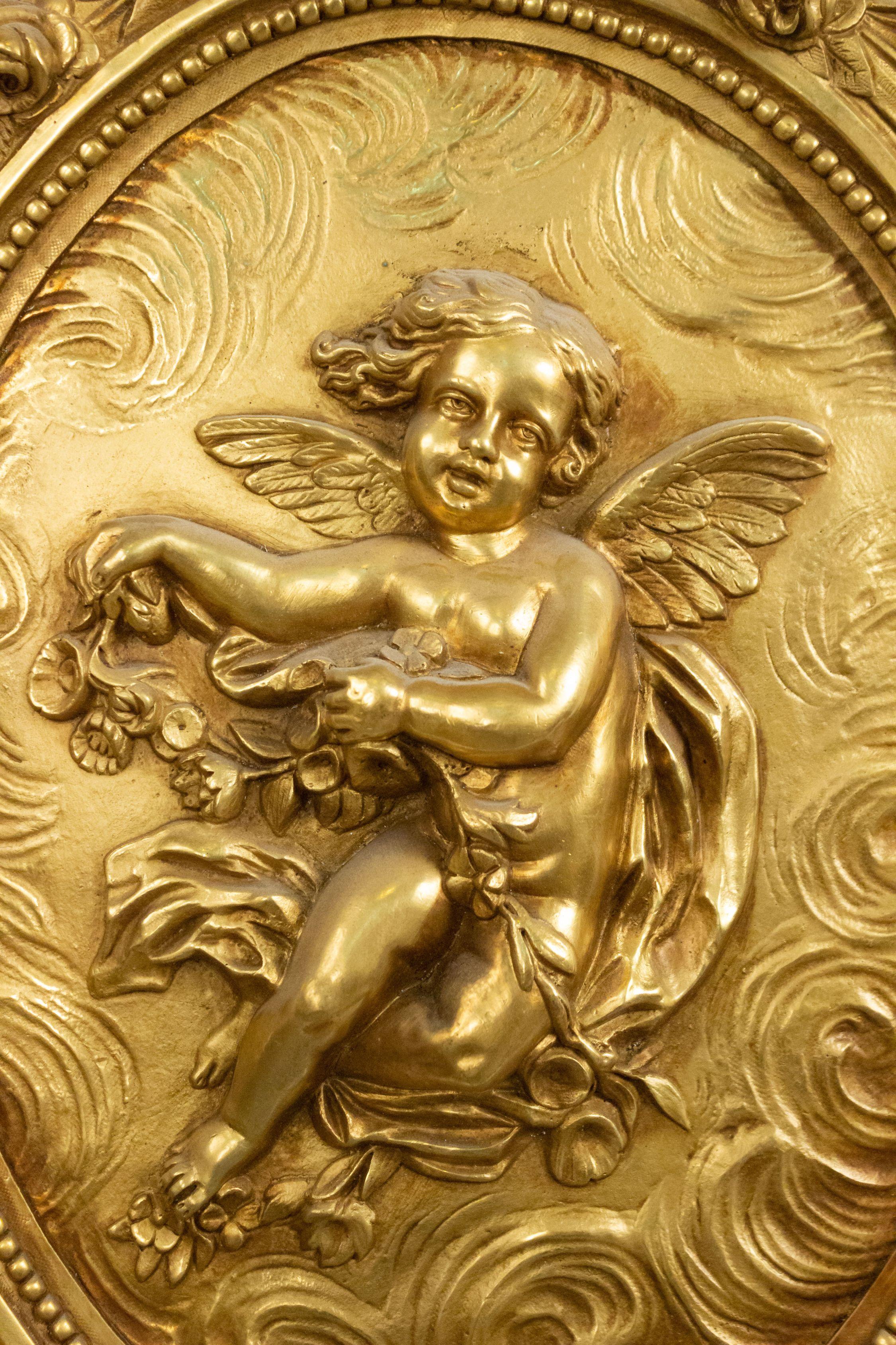 Apliques de Bronce Doré Luis XV Francés en venta 1