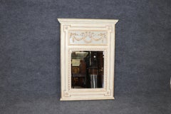 Miroir de Trumeau ou Miroir mural Louis XV sculpté et peint