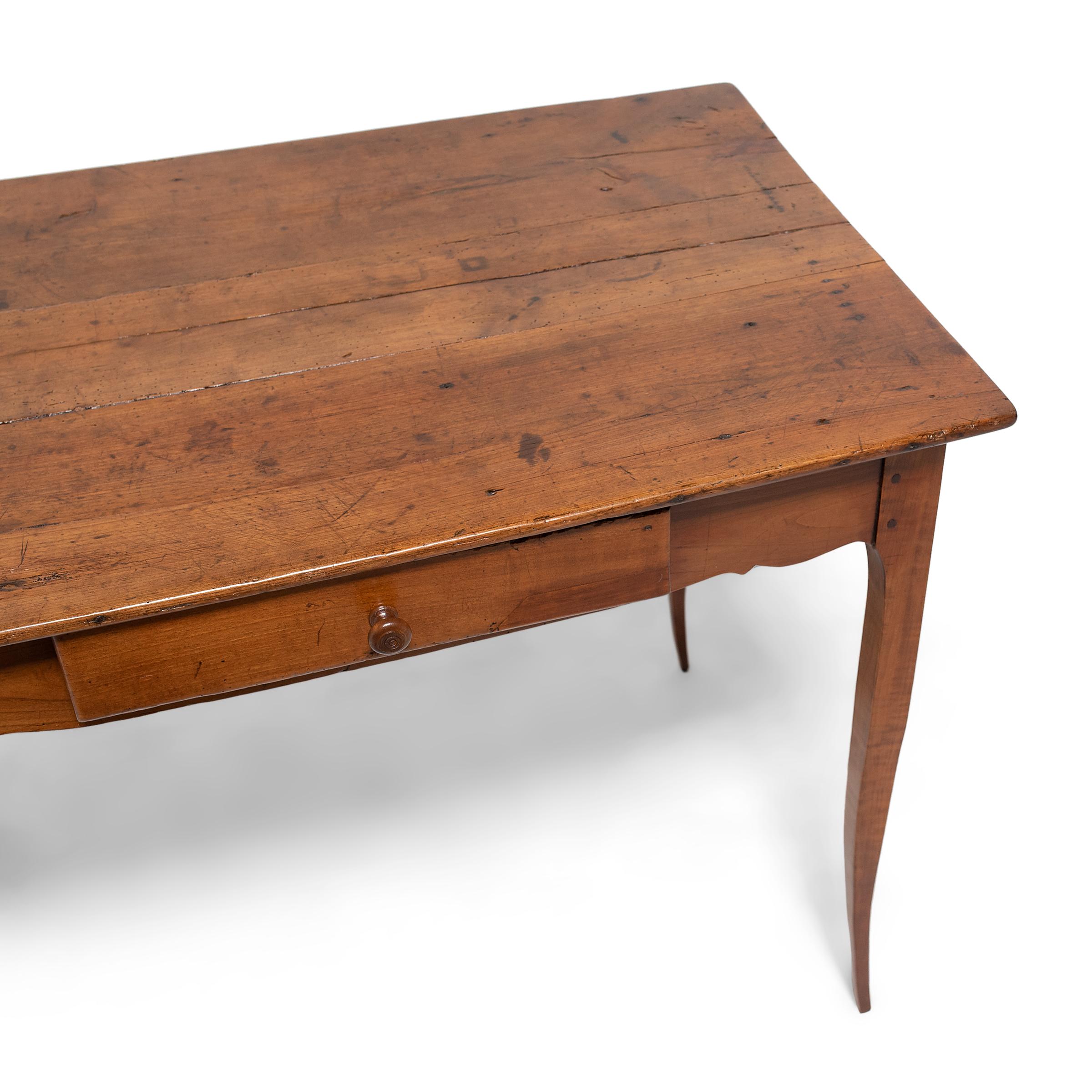 French Louis XV Center Table with Drawer, c. 1760 For Sale 1