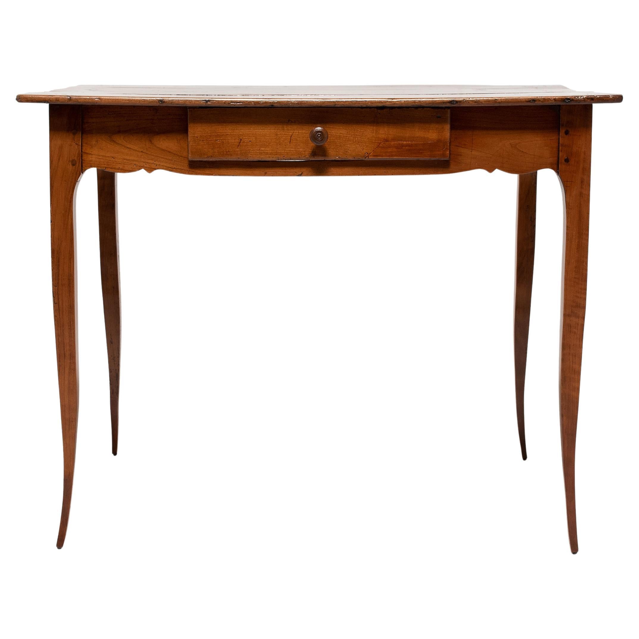 French Louis XV Center Table with Drawer, c. 1760 For Sale