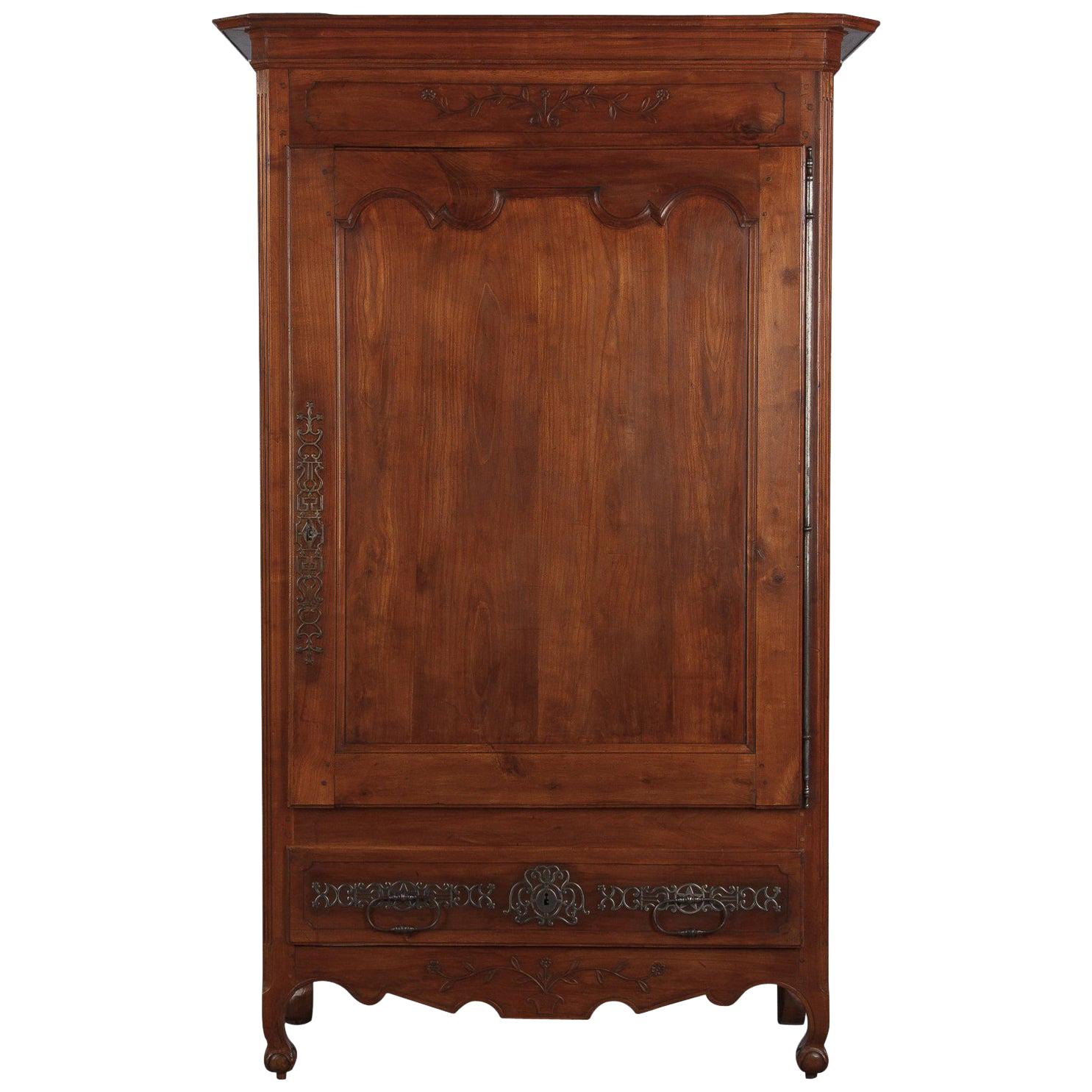 Antique Armoire with Carved Details For Sale at 1stDibs