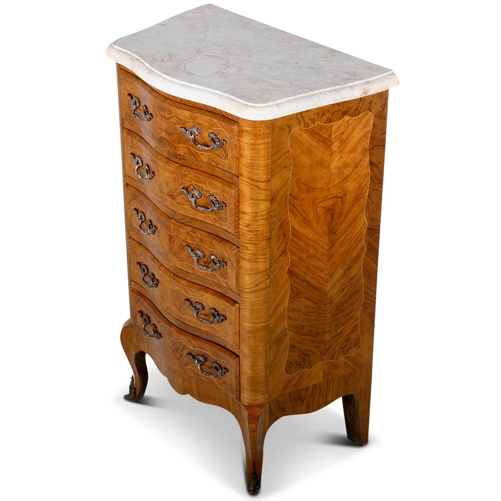 20th Century French Louis XV Chest Commode Nightstand