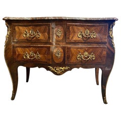 Antique French Louis XV Commode by Leonard Boudin