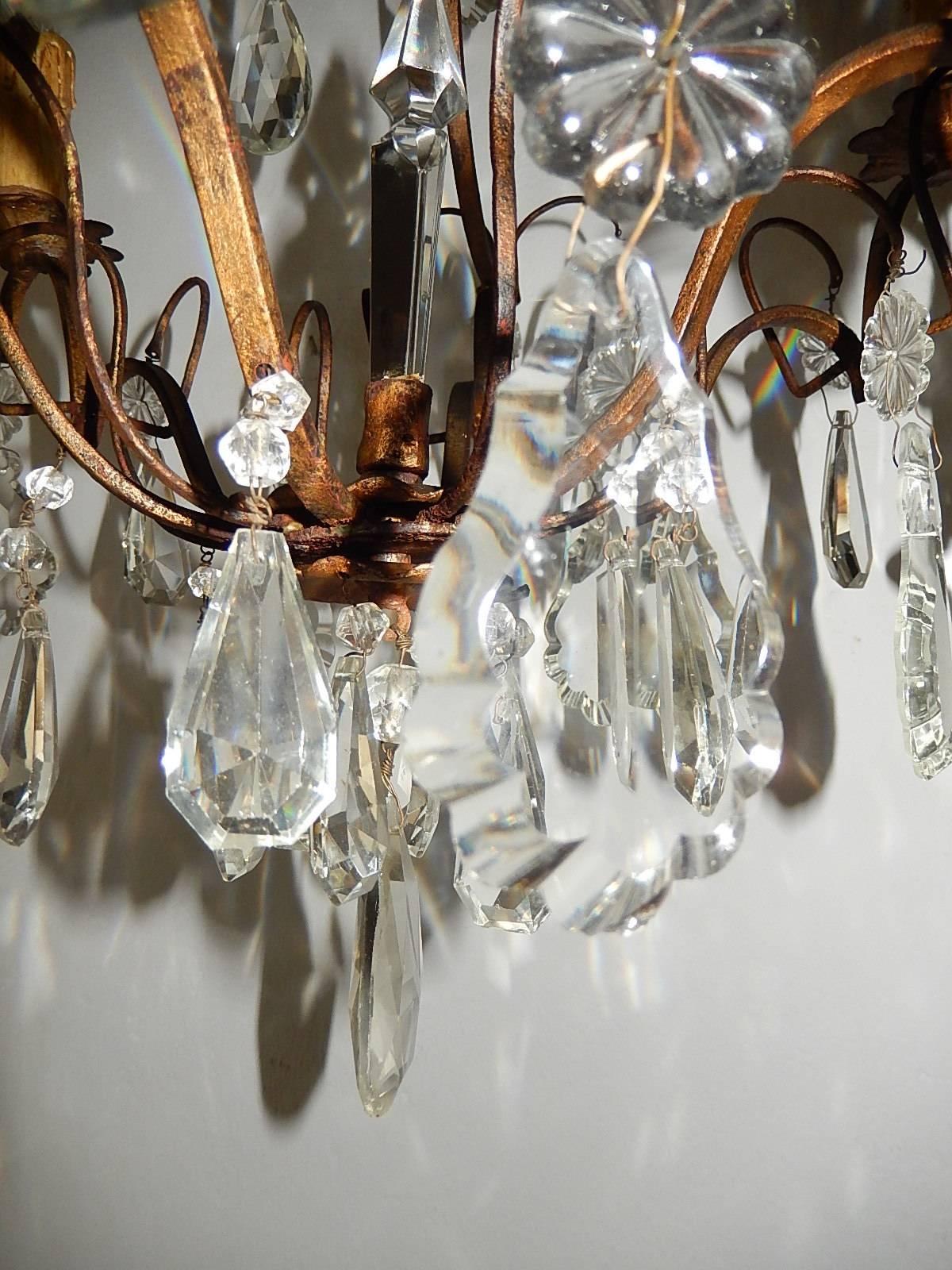 French Louis XV Crystal Chandelier, circa 1900 For Sale 8