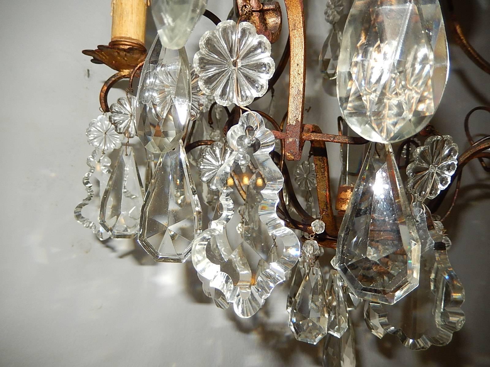 Early 20th Century French Louis XV Crystal Chandelier, circa 1900 For Sale