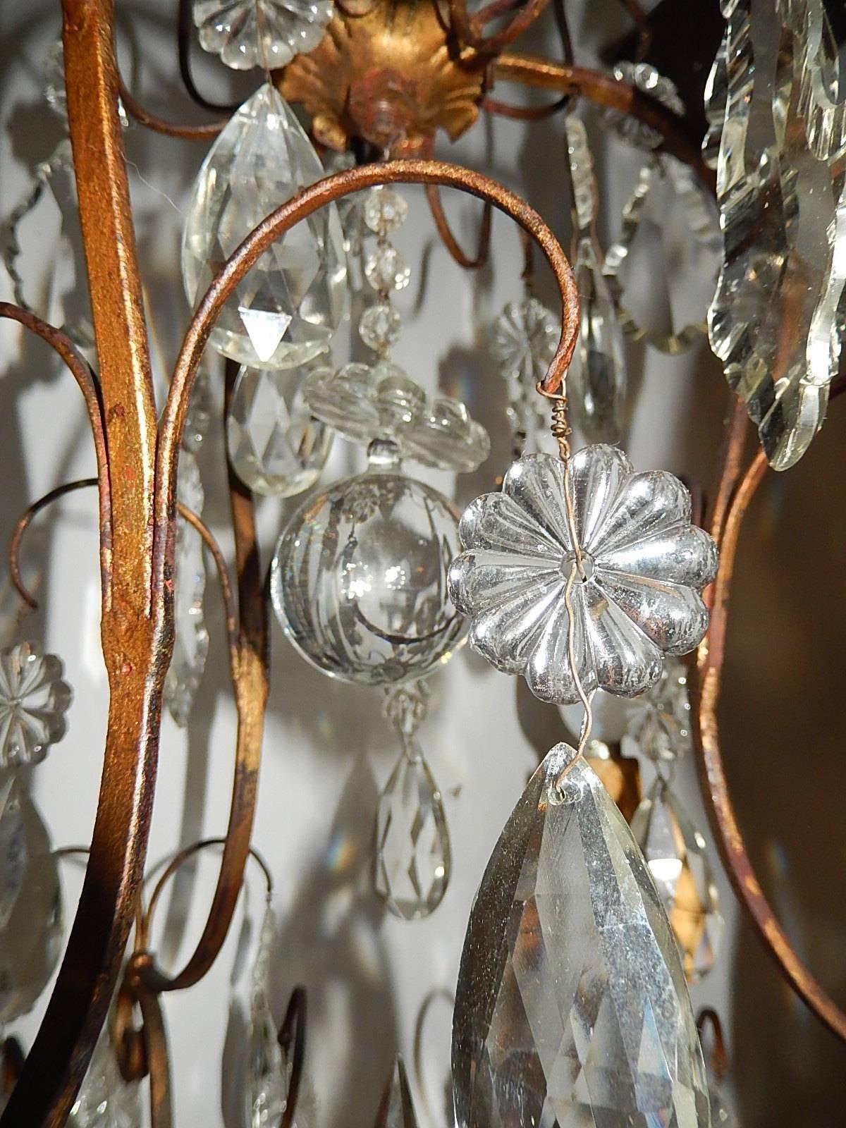 French Louis XV Crystal Chandelier, circa 1900 For Sale 2