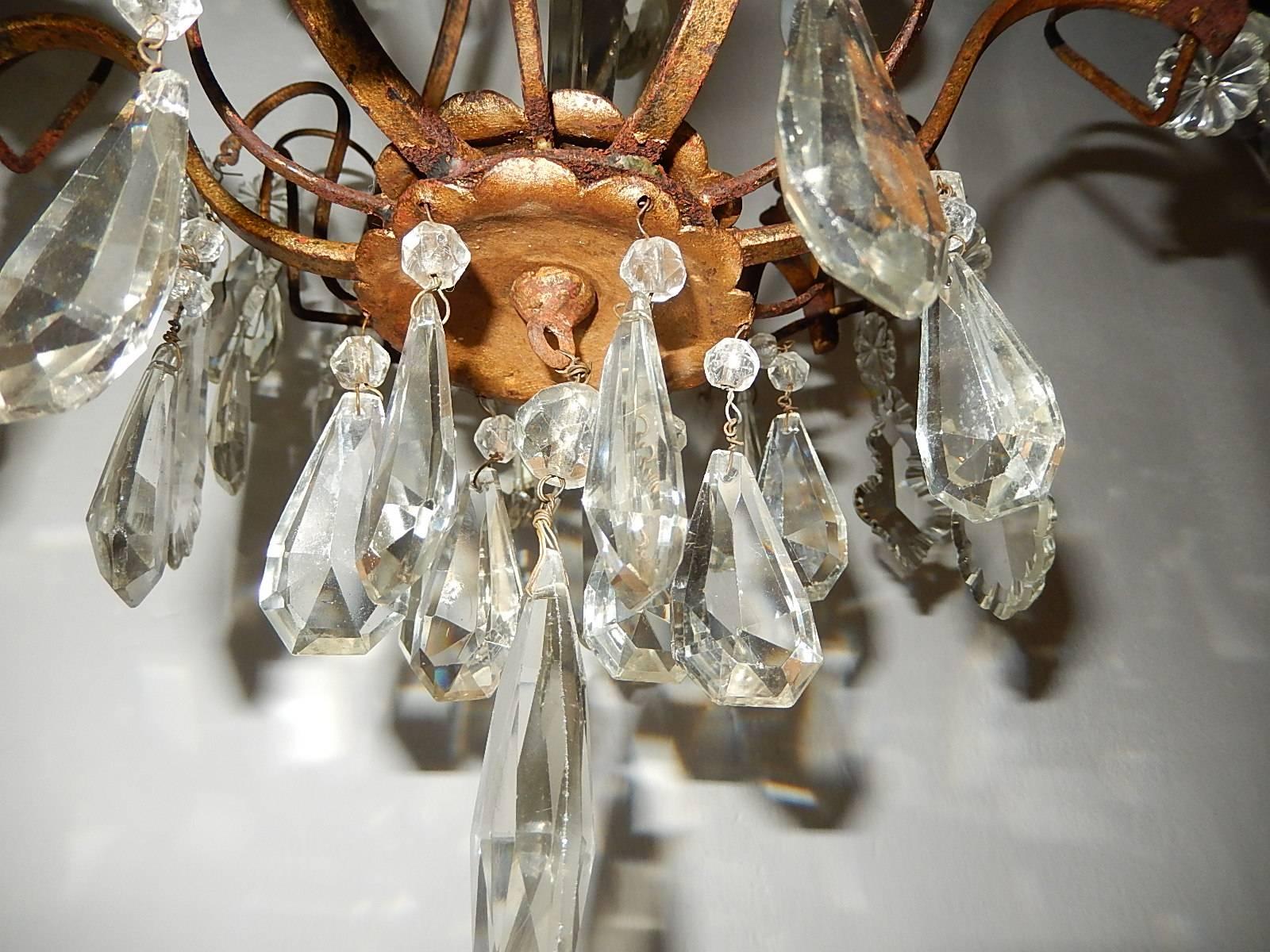 French Louis XV Crystal Chandelier, circa 1900 For Sale 4