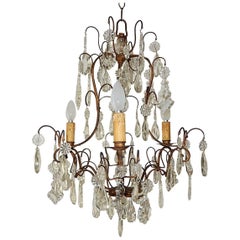Stunning French Louis XV Crystal Chandelier, circa 1900