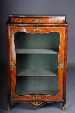 French Louis XV decorative display case signed Paris around 1860
