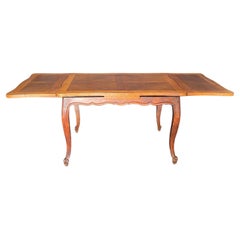 French Louis XV Expandable Provincial Bookmatched Farmhouse Dining Table