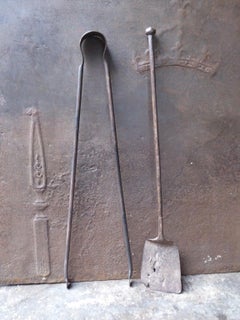 French Louis XV Fireplace Tools or Fire Tools, 18th Century