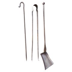 French Louis XV Fireplace Tools or Fire Tools, 18th Century