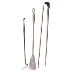 French Louis XV Fireplace Tools or Fire Tools, 18th Century