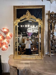 French Louis XV Gilded Mirror