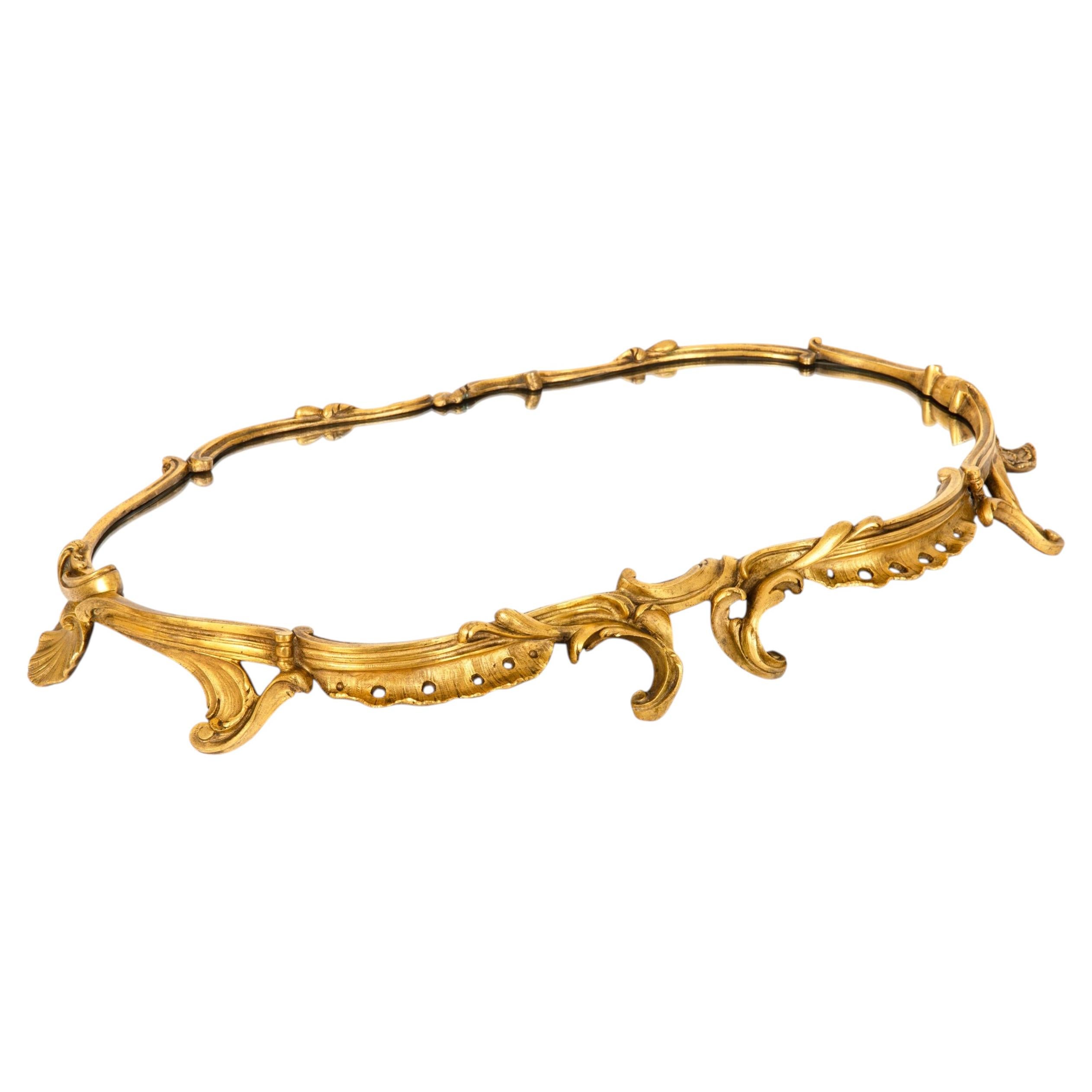 French Louis XV Gilt Bronze Surtout de Table circa 1880 For Sale