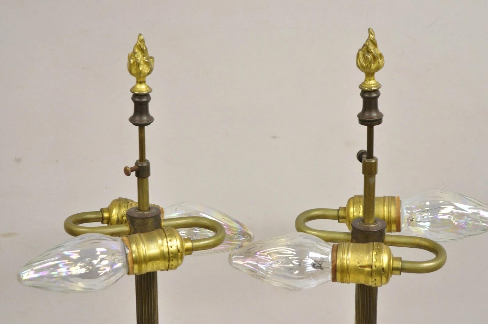 French Louis XV Hand Painted Porcelain Sevres Women Musicians Table Lamp - Pair For Sale 6