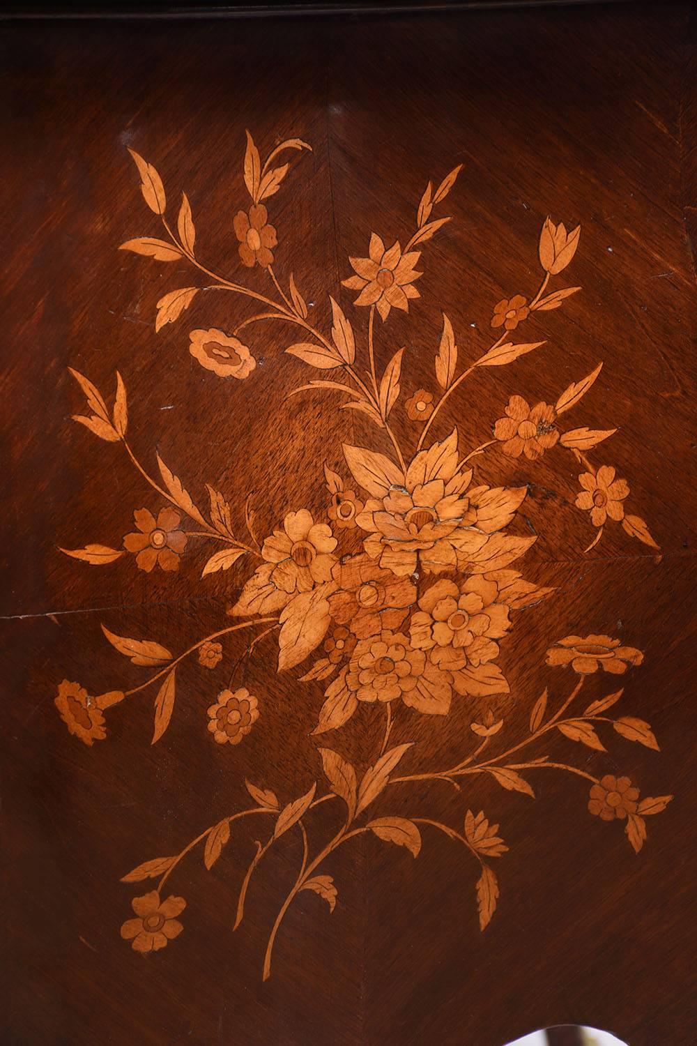 Louis XV Inlay Marble Commode 2