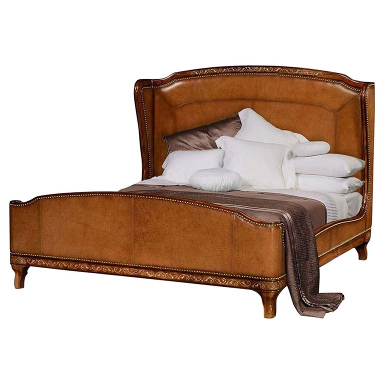 French Louis XV King Size Bed at 1stDibs