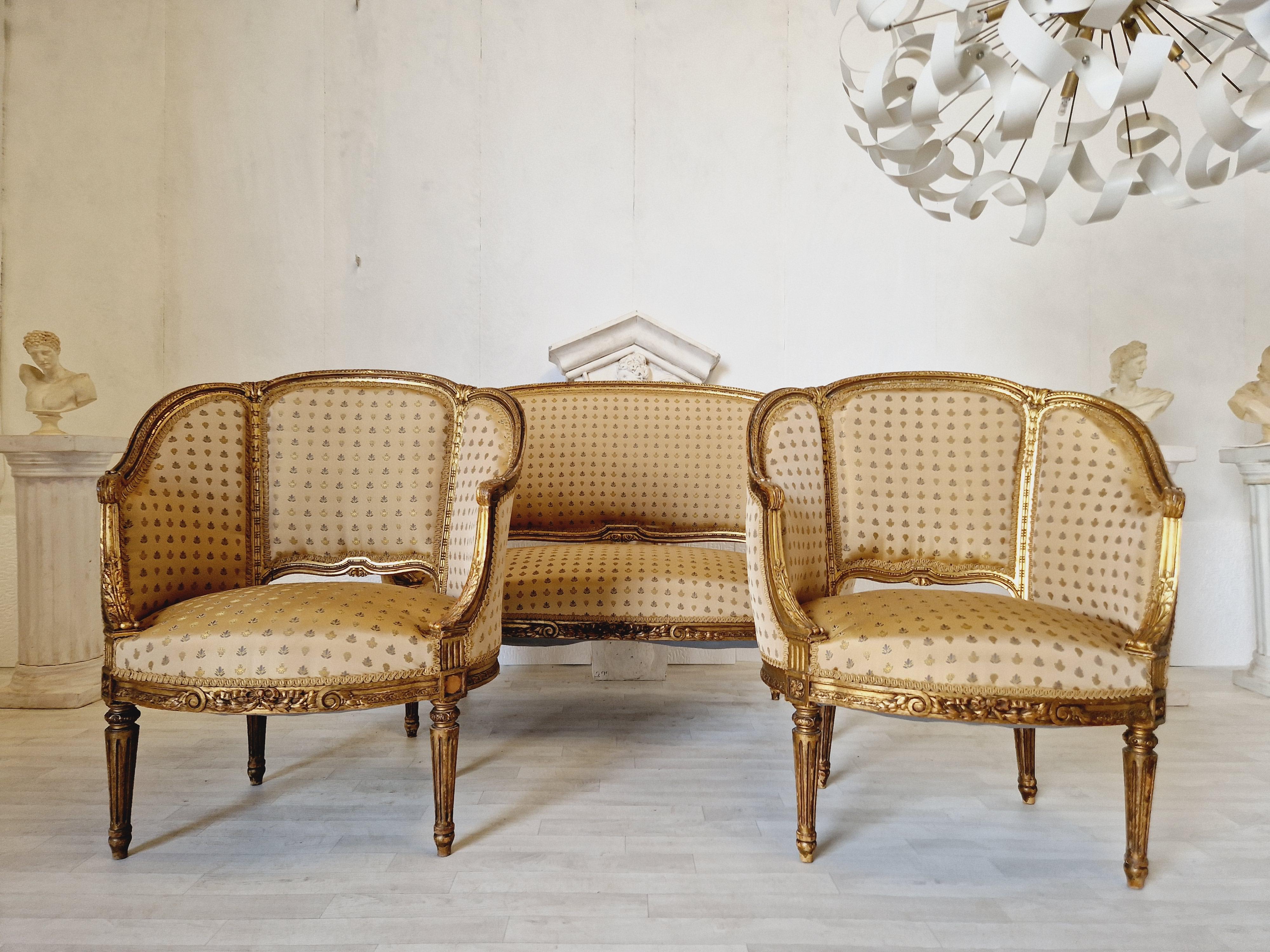 French Louis XV Living Room Set 19th Century 6