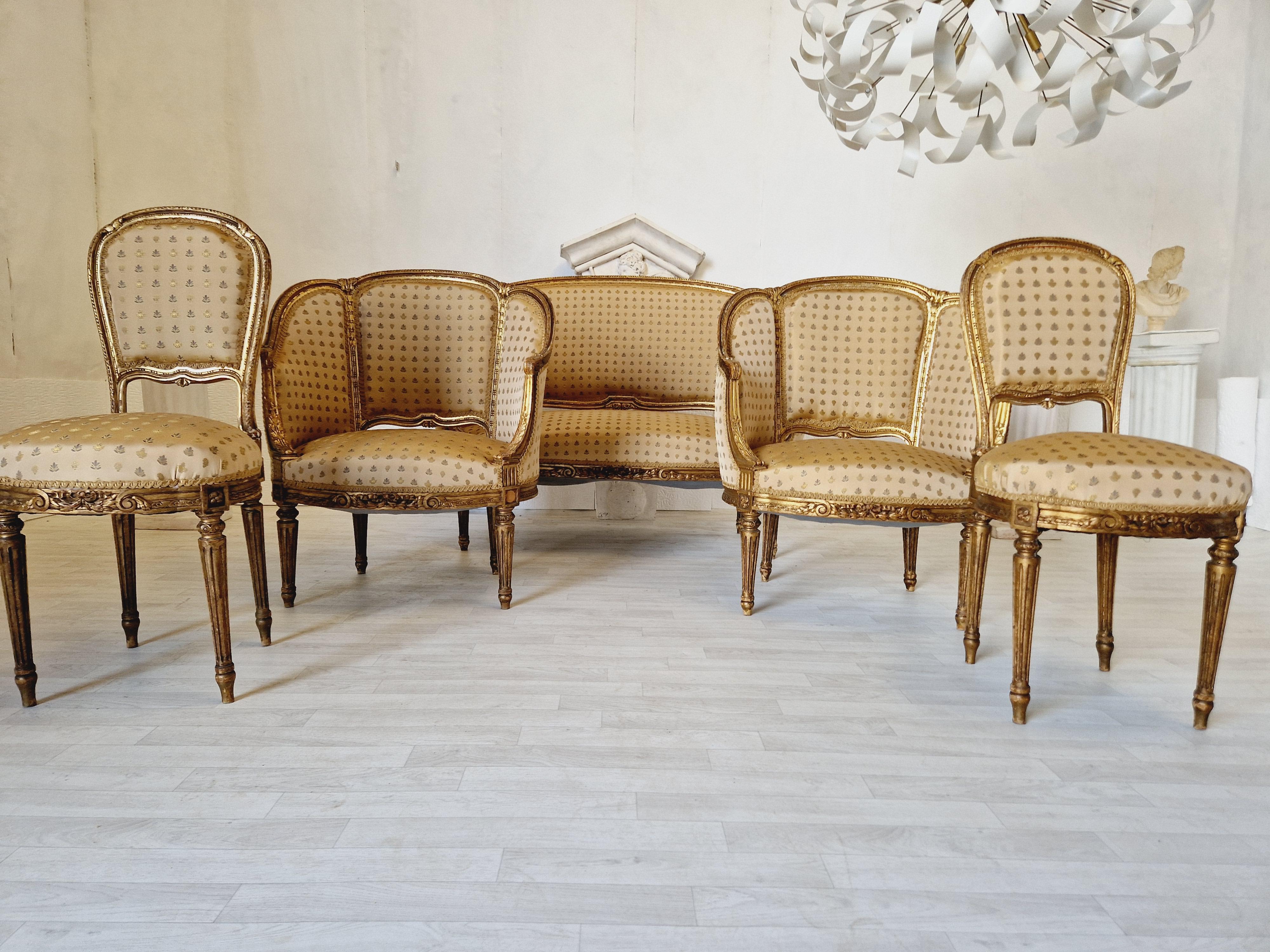 French Louis XV Living Room Set 19th Century 10