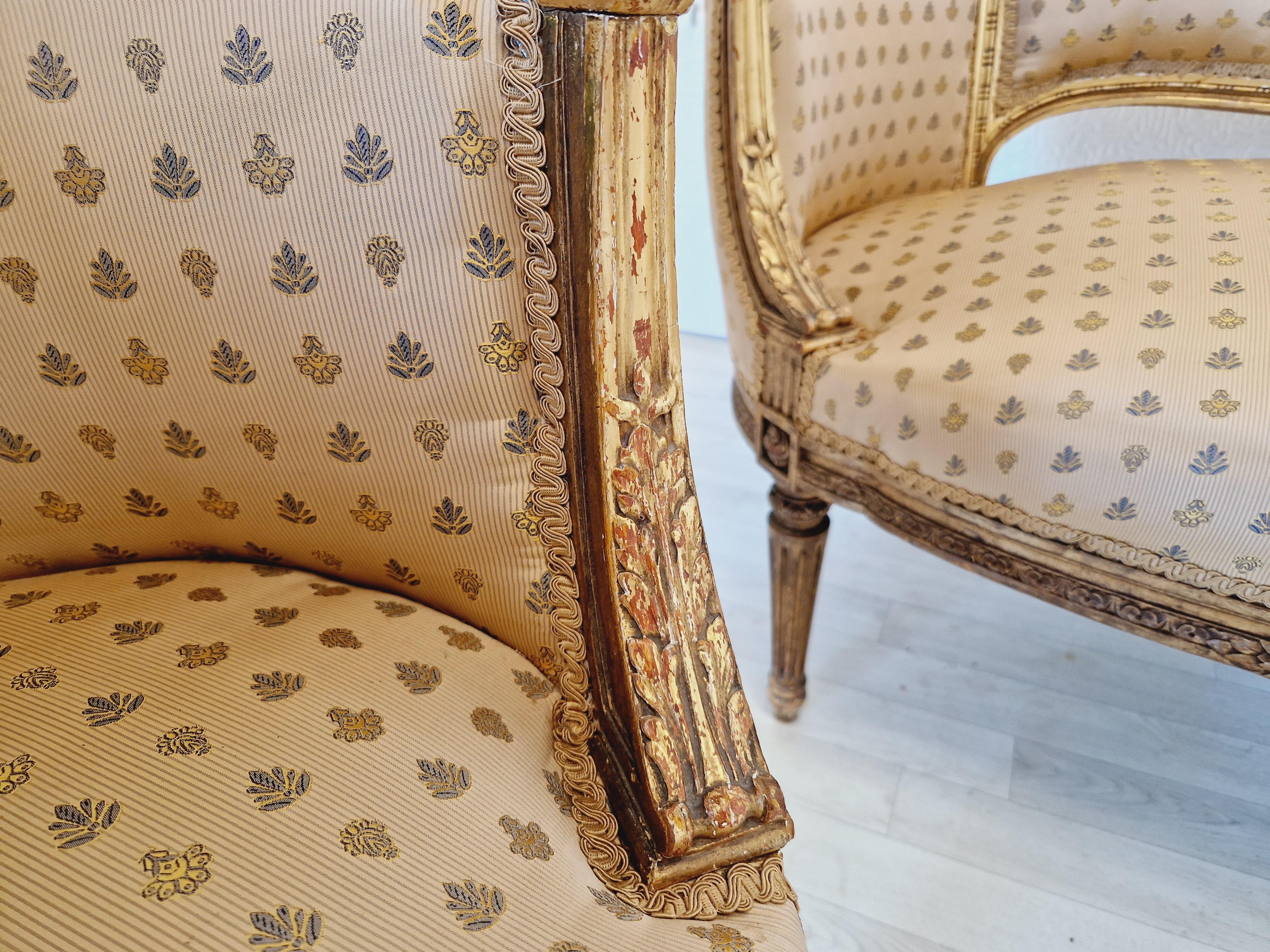 Rococo French Louis XV Living Room Set 19th Century