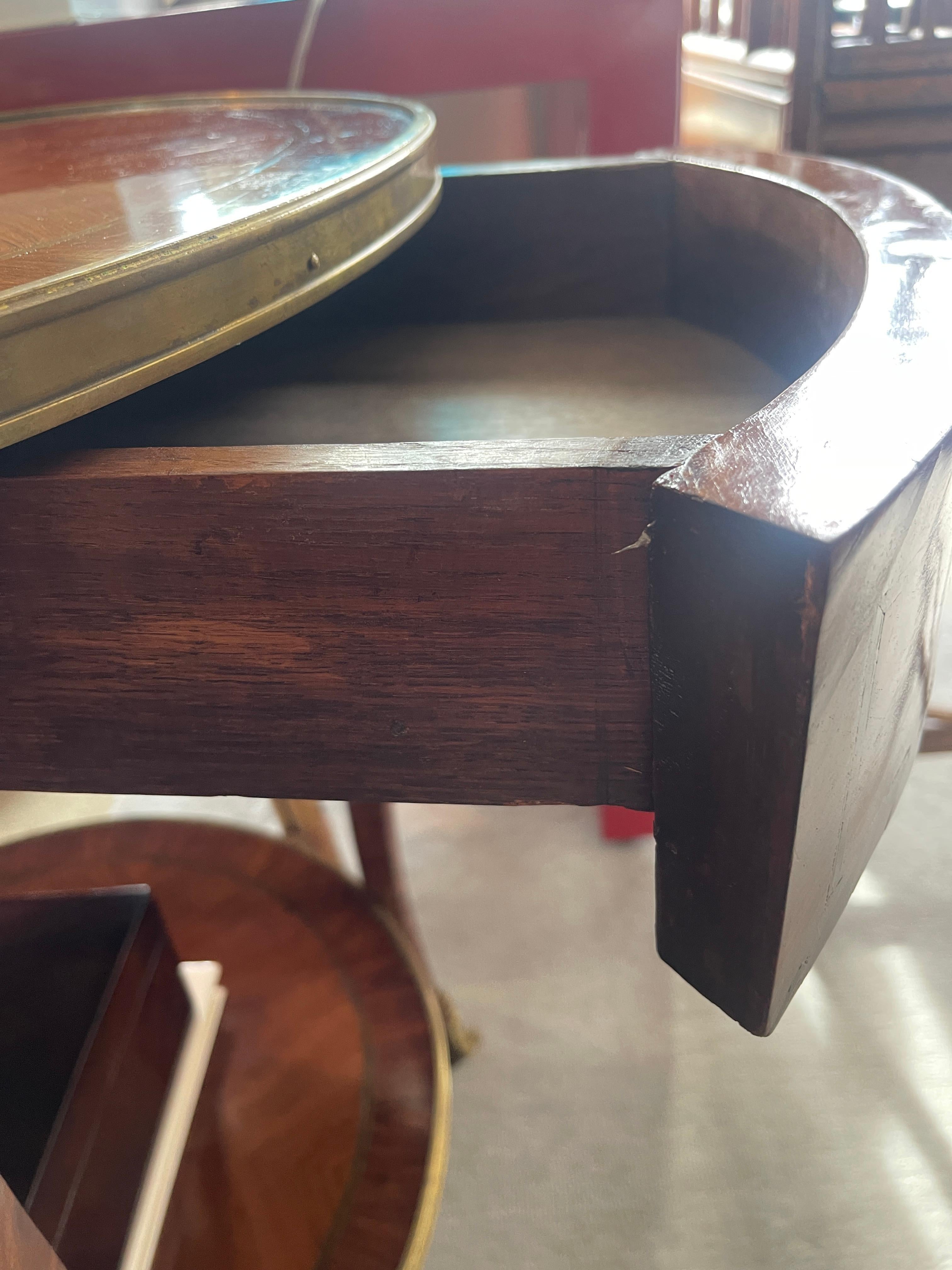 French Louis XV/Louis XVI Style Kingwood  Marquetry & Bronze Mounts Side Table 3
