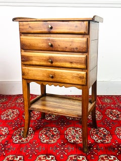 French Louis XV / Louis XVI Transition style Bedside Table Chiffonier - France