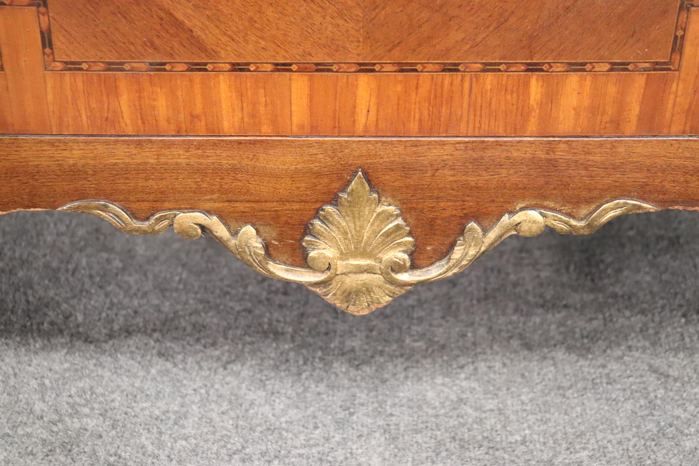 French Louis XV Marble Top Bronze Mounted Commode circa 1920s 10