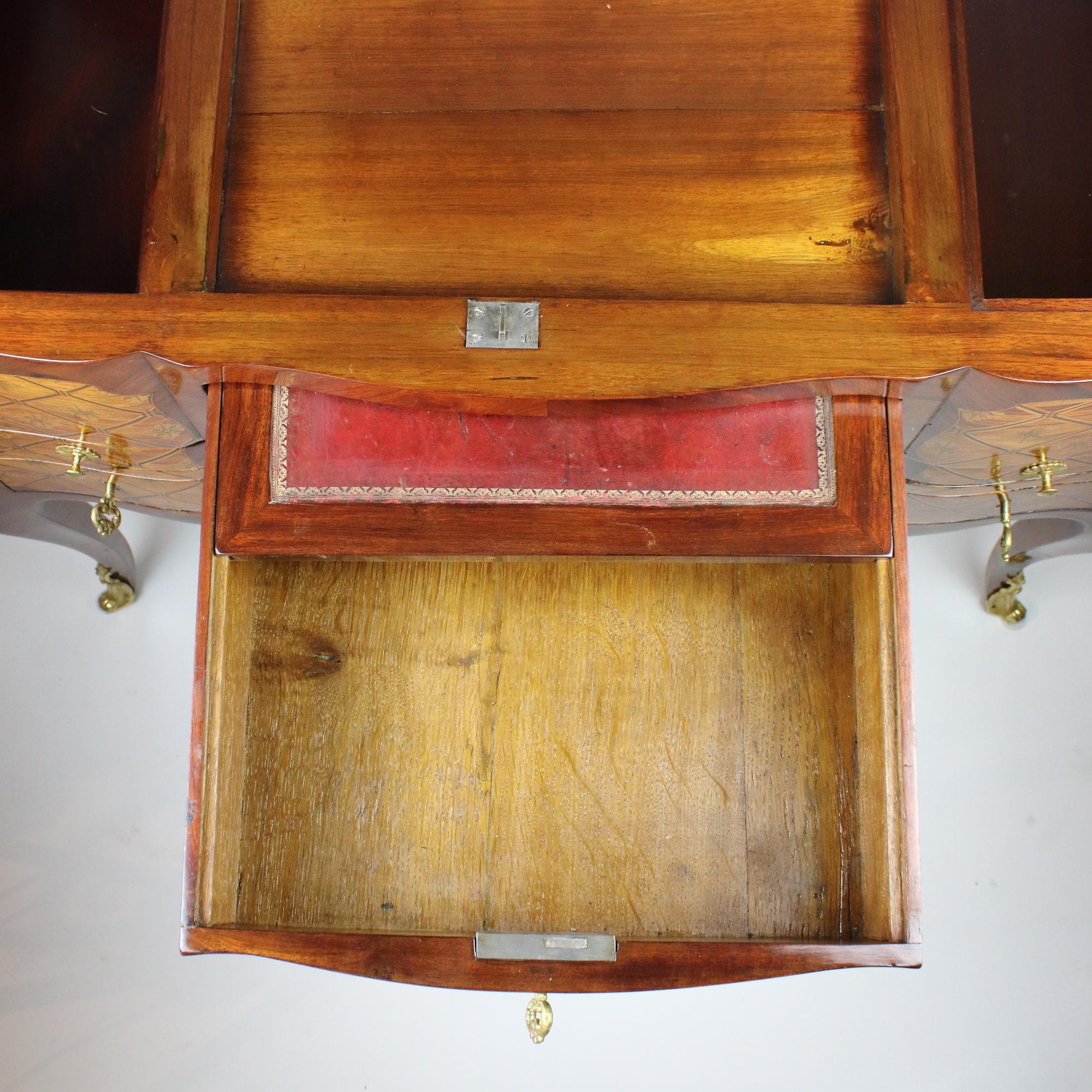 French Louis XV Marquetry Dressing Table Perruquiere, Manner of Pierre Roussel 9