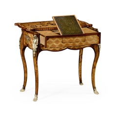 French Louis XV Marquetry Mechanical Side Table