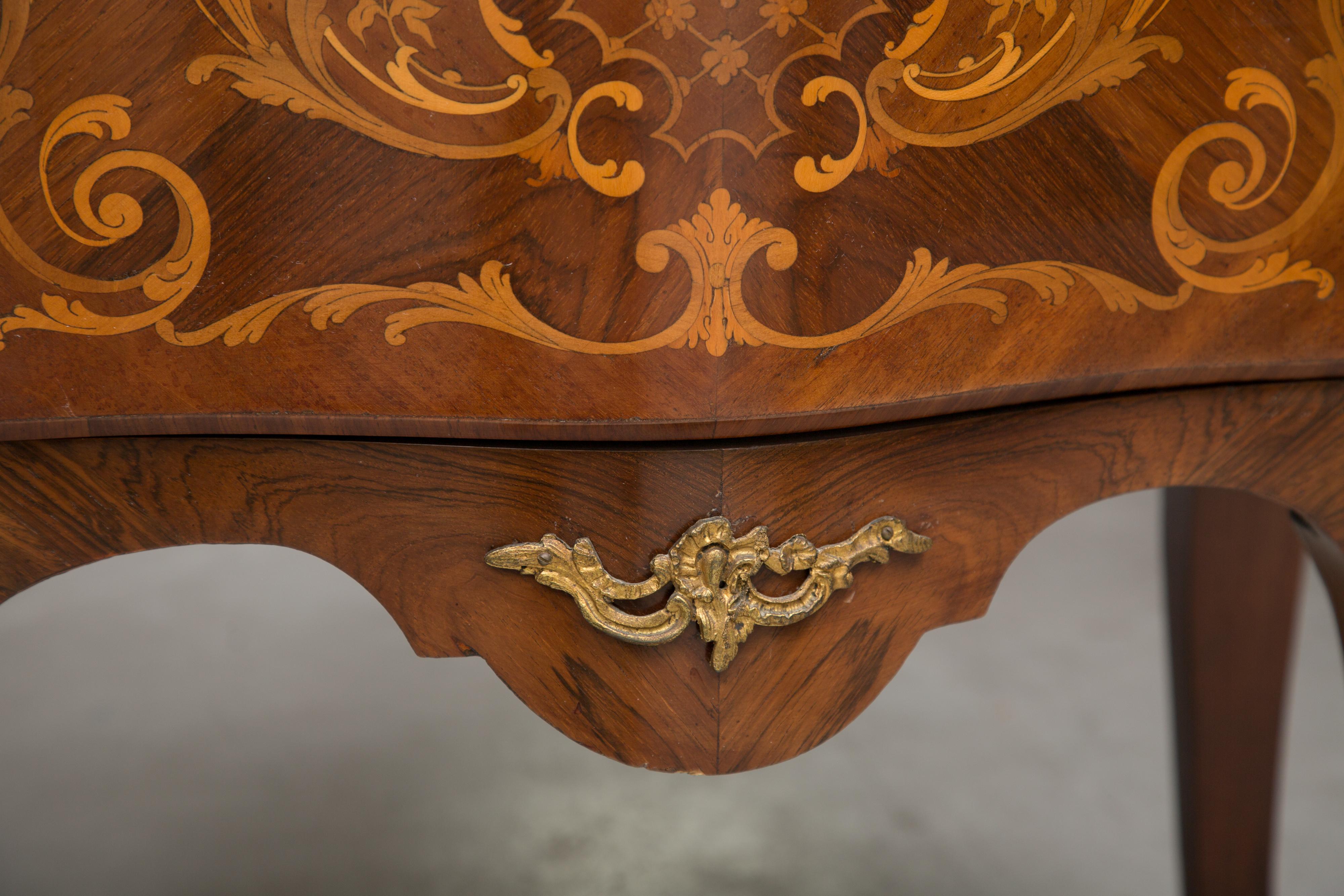 French Louis XV Marquetry Single-Door Cabinet 1