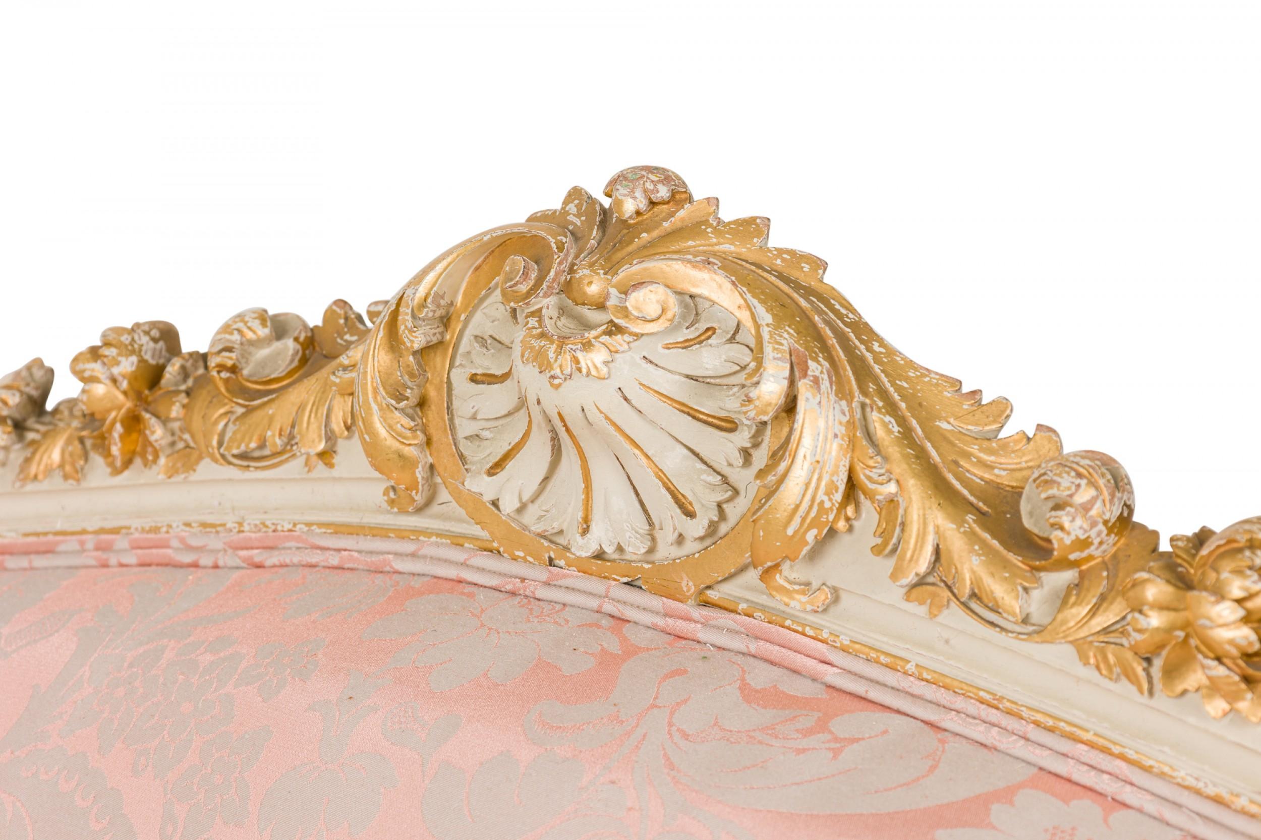 French Louis XV Painted 5-Piece Living Room Set For Sale 8