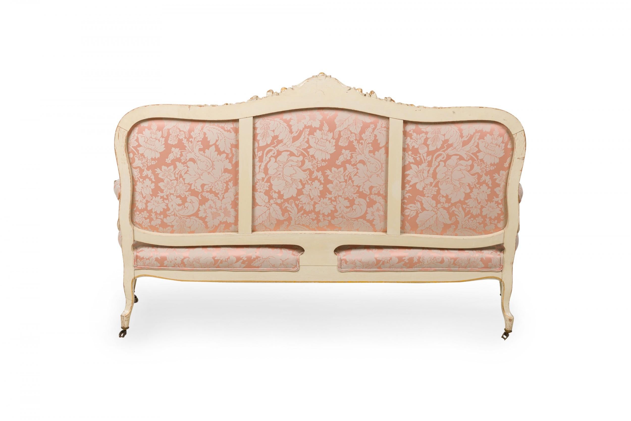 French Louis XV Painted 5-Piece Living Room Set For Sale 1