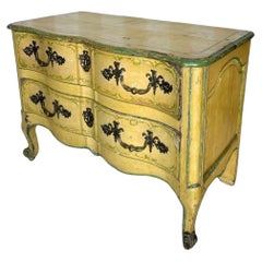 Französische Kommode Louis XV bemalt