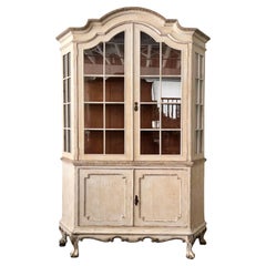French Louis XV Painted Display Cabinet