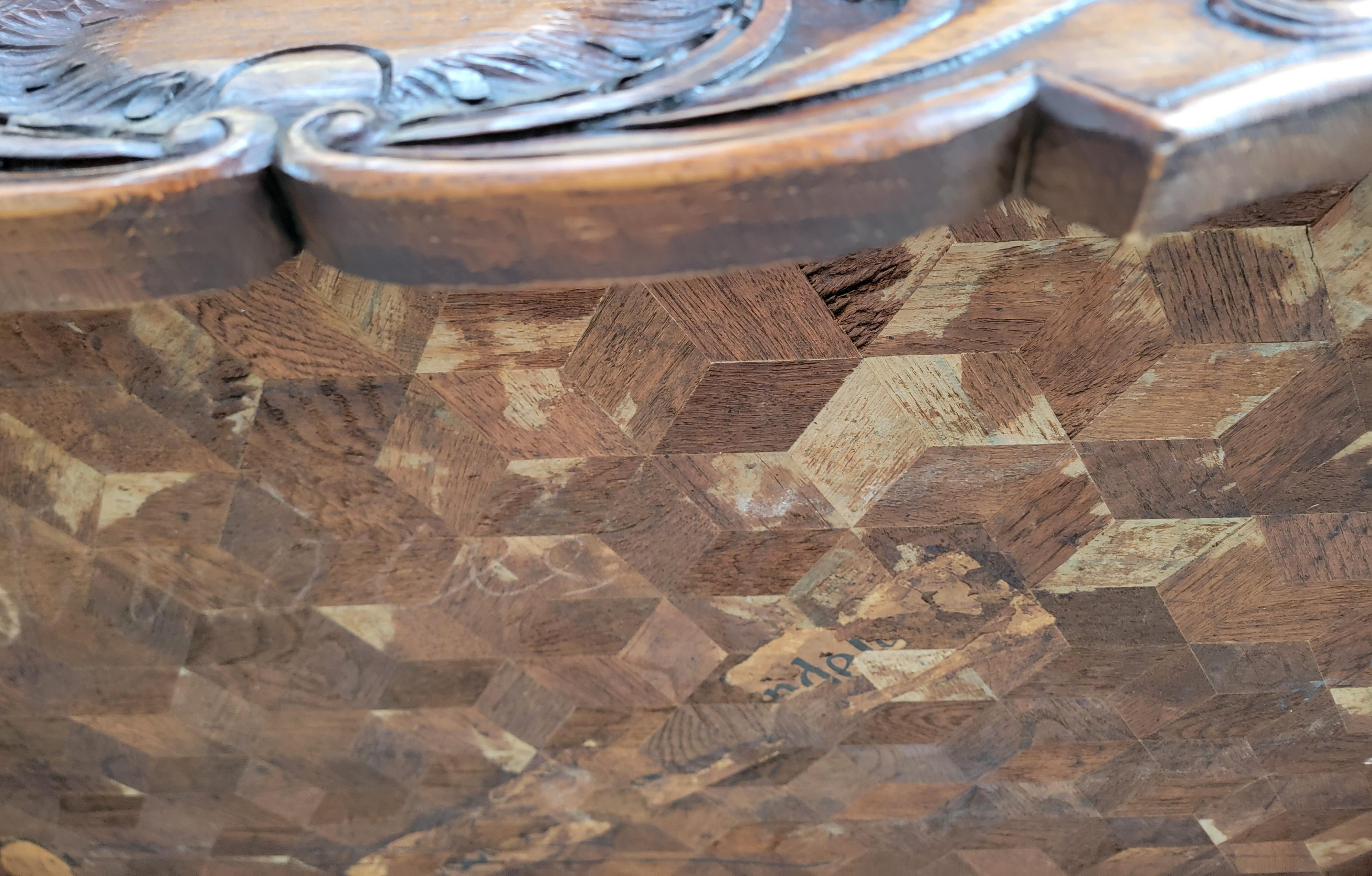 French Louis XV Parquetry Dining Table Circa. 1900 For Sale 5