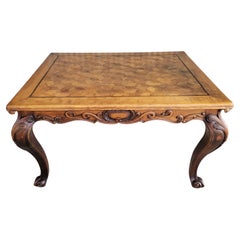 French Louis XV Parquetry Dining Table Circa. 1900