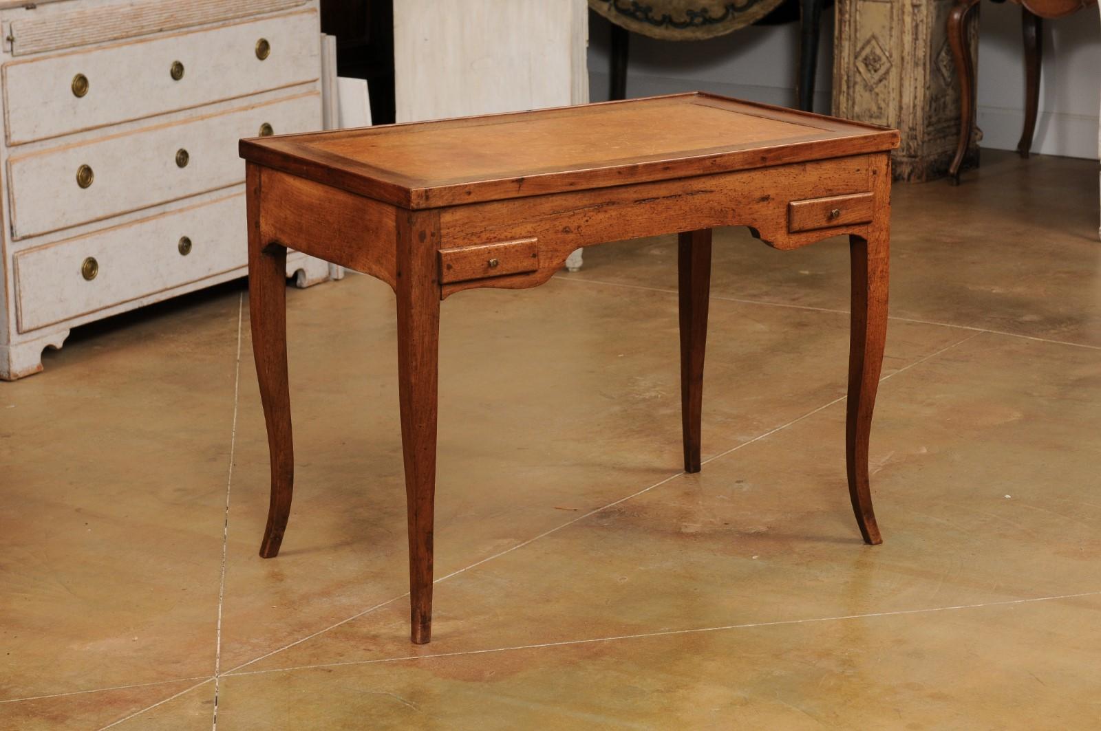 French Louis XV Period 1770s Walnut Tric Trac Game Table with Removable Top 5