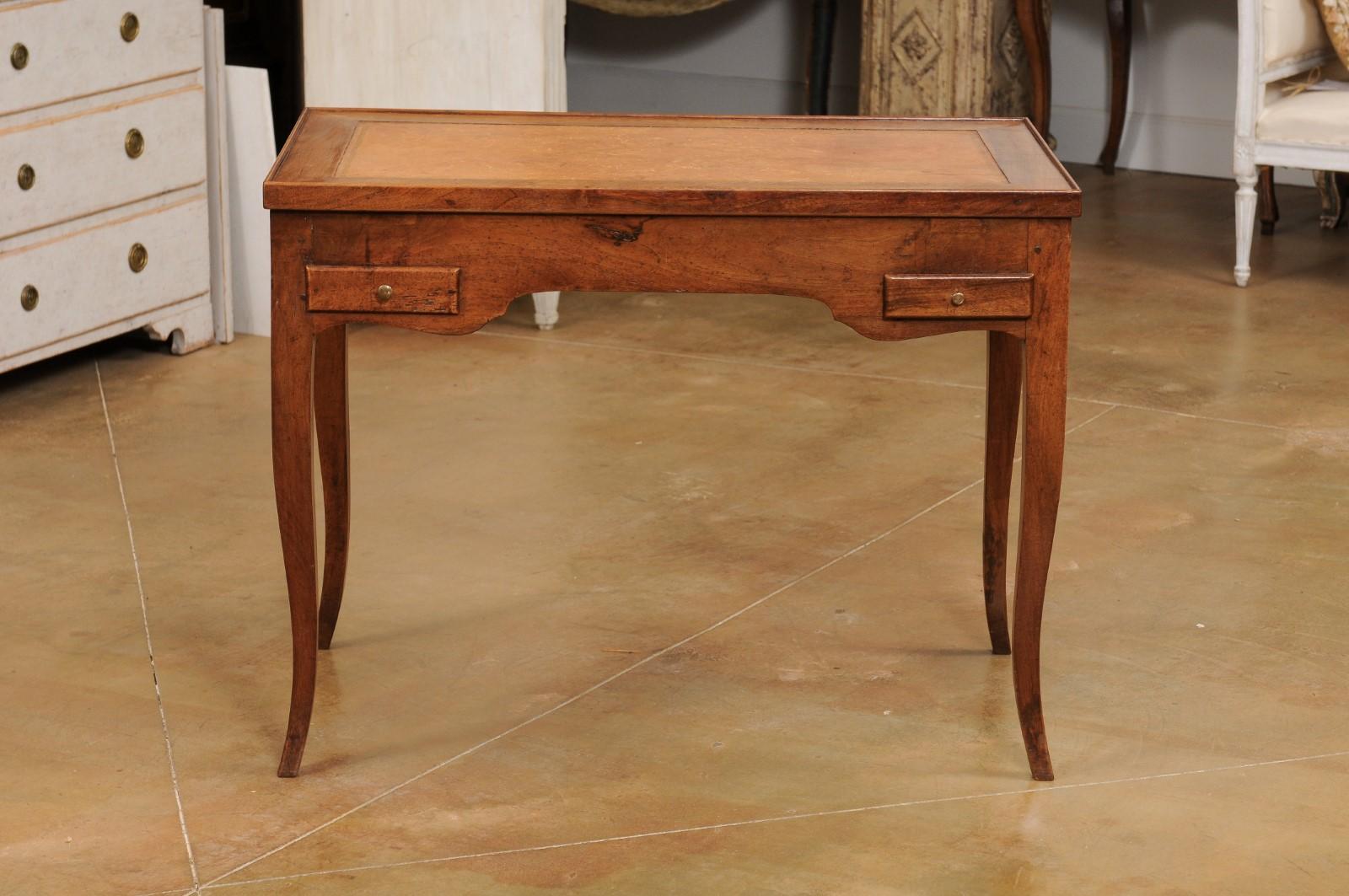 French Louis XV Period 1770s Walnut Tric Trac Game Table with Removable Top 8