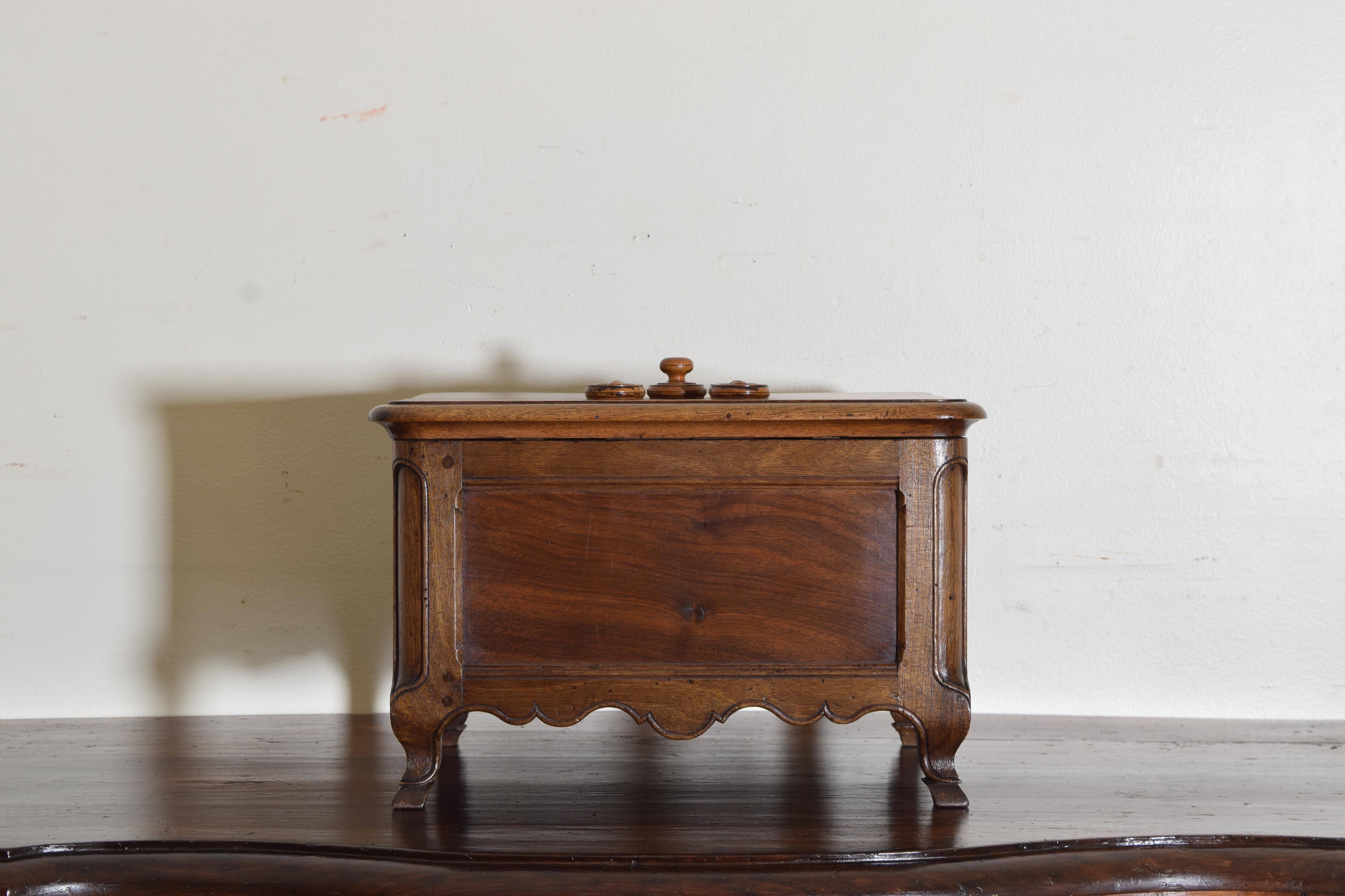 French Louis XV Period 5 Combination Locking Strong Box, Mid-18th Century In Good Condition In Atlanta, GA