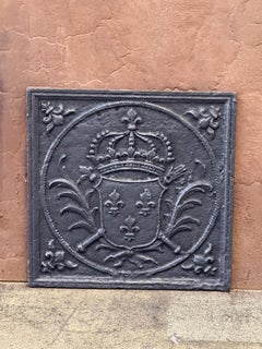 French Louis XV Period 'Arms of France' Fireback, 18th Century
