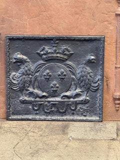 French Louis XV Period 'Arms of France' Fireback / Backsplash, 18th Century