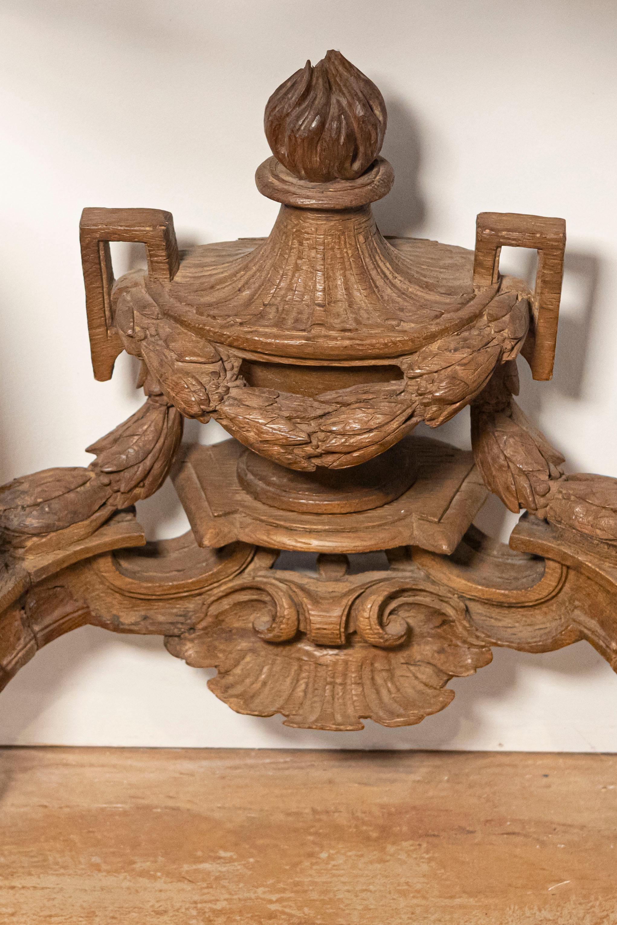 French Louis XV Period Carved Wood Console Table with Marble Top, circa 1760 For Sale 1