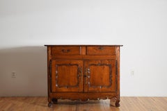 French Louis XV Period Cherrywood 2-Door, 2-Drawer Buffet, mid 18th century