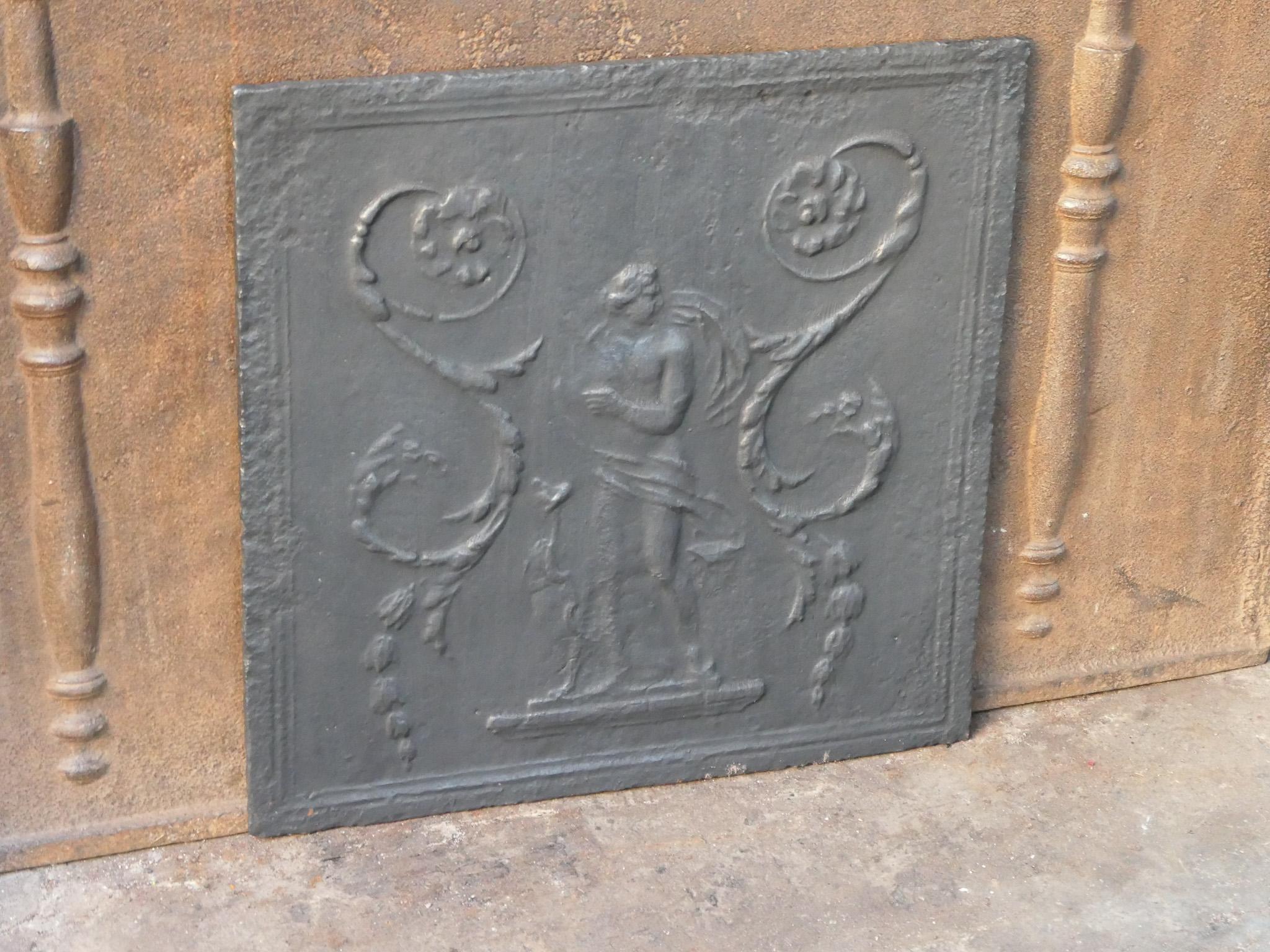 Calco Parafuoco francese di epoca neoclassica 'Diana', XVIII-XIX secolo in vendita