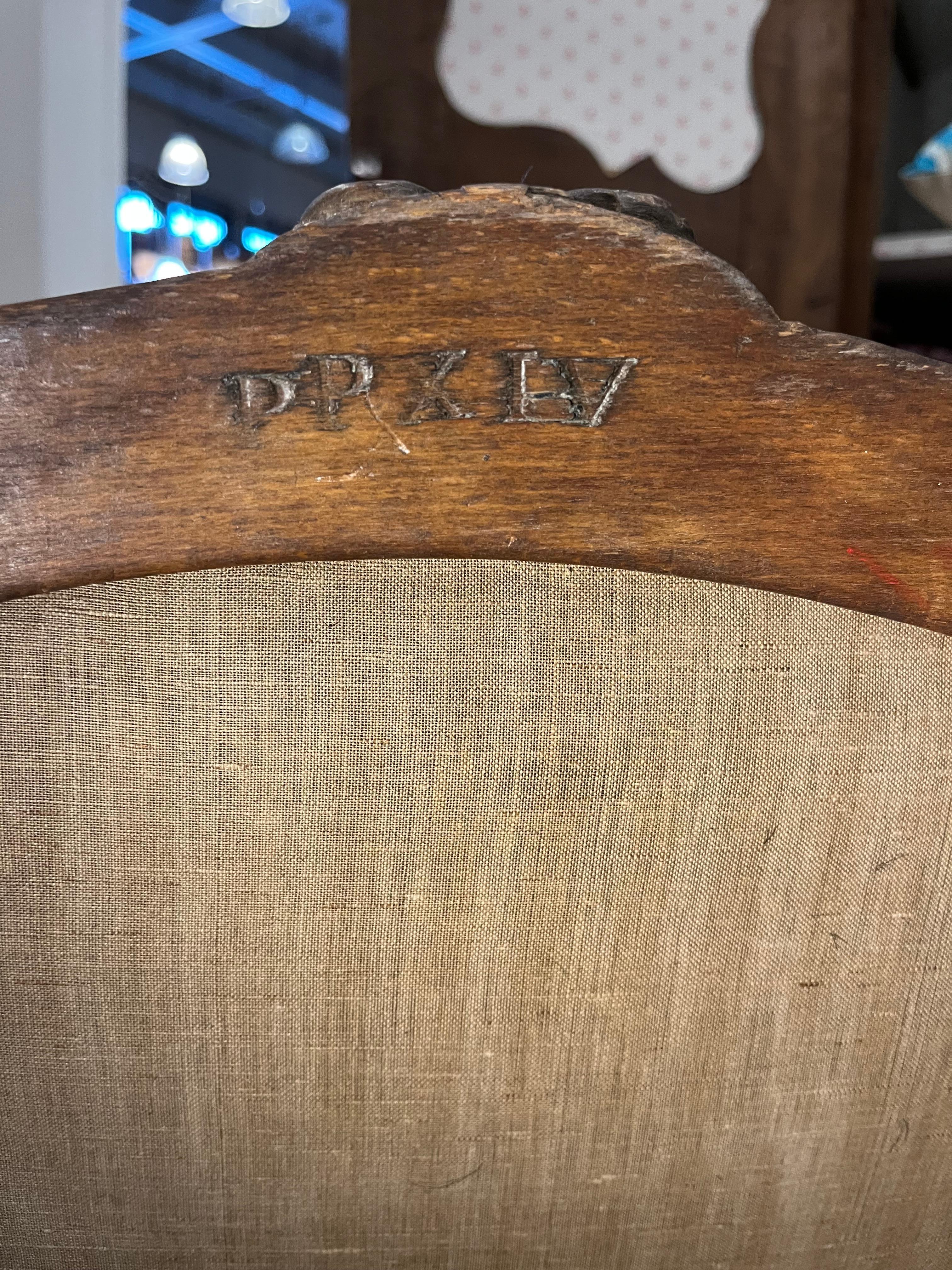 Fauteuil a la Reine francés de época Luis XV en venta 6